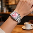 thumbnail image 2 of Vintage Digital Watch for Women, Fashion Multi-Color Electronic Wristwatch with Clear Display, Alarm & Stopwatch, Slim Stylish Design for Casual Wear, Ideal Gift for Friends and Family C, 2 of 8