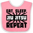 thumbnail image 3 of Inktastic Eat, Sleep, Jiu Jitsu, Repeat Boys or Girls Baby Bib, 3 of 4