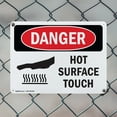thumbnail image 5 of (2 Pack) Hot Surface Do Not Touch OSHA Danger Sign 10 Inch X 7 Inch Plastic Sign, Weather Resistant, UV Protected for Workplace, Business, and Construction Site, Made in the USA, 5 of 8