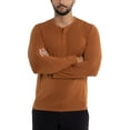 thumbnail image 4 of X RAY JEANS Mens Long Sleeve Henley T-Shirt, Sienna, S, 4 of 9
