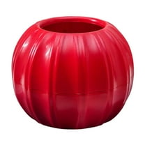 JeashCHAT Fall Decor Plastic Pumpkin Vase Pumpkin Shape Flower Vase Table Centerpieces Thanksgiving Decorations for Home Office Indoor Dining Room Kitchen Desk Decor