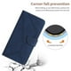 thumbnail image 4 of KAIYANG HT05 Funda para teléfono Samsung Galaxy A12/M12/F12 con estampado de líneas y función atril, de piel sintética con tacto suave, estilo F, color azul Samsung Galaxy A12, 4 of 5