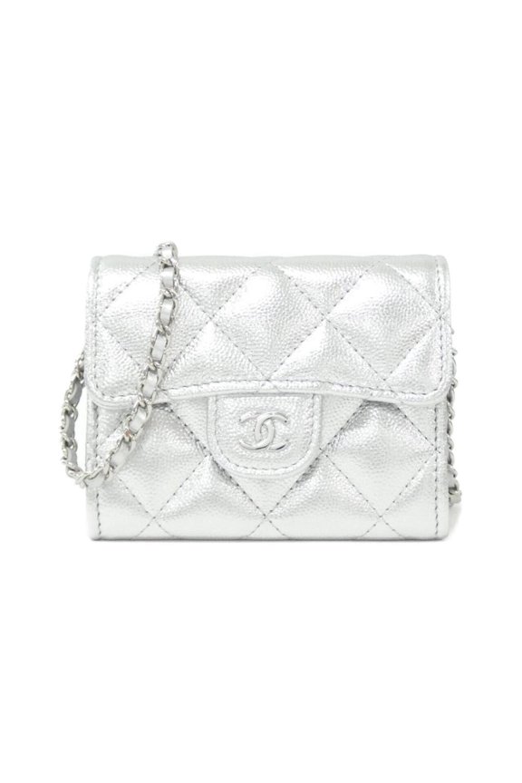 Pre-Owned Chanel Timeless Classic Line AP0238 Wallet Chain