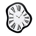 thumbnail image 1 of S Twisted Clock, INS Style Wall Clock, Silent Wall Clock, Simple Clock for Decorating Living Room, 1 of 5