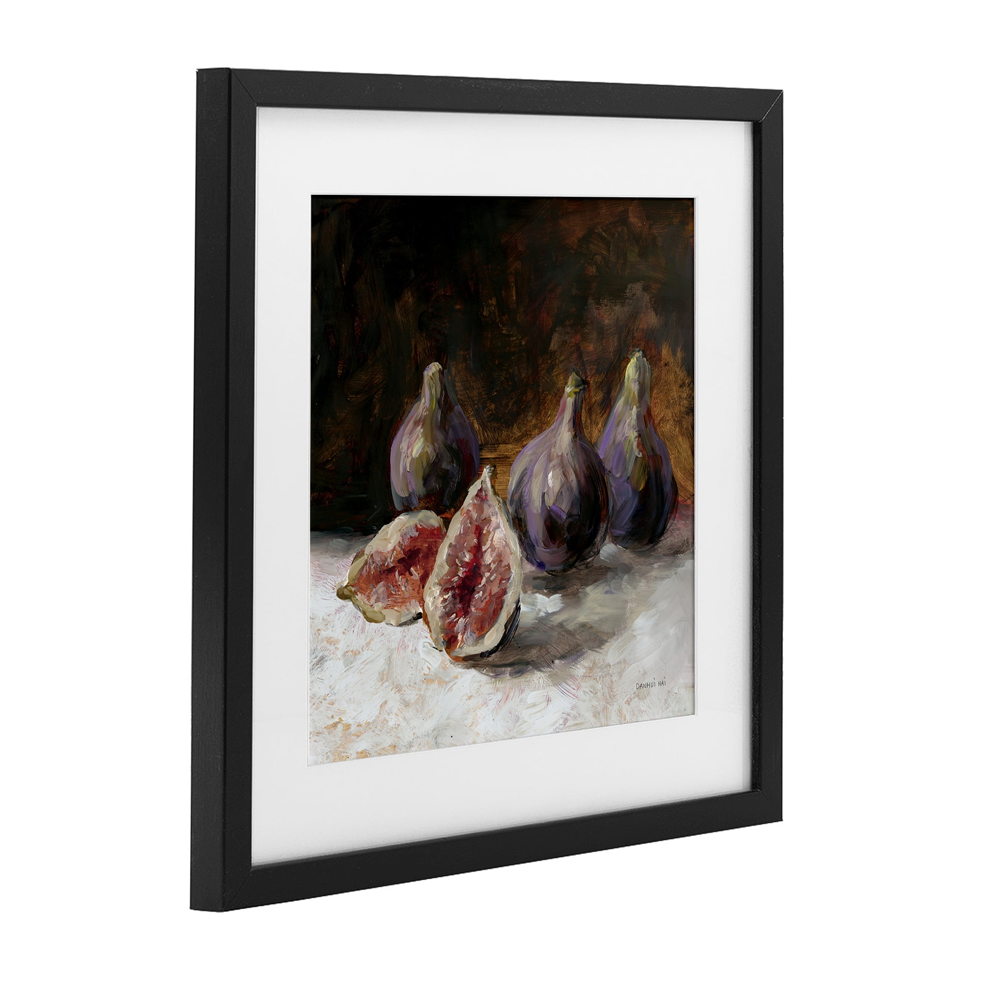 Stupell Industries Rustic Fig Still Life Black Framed Print Under Glass, design by Danhui Nai