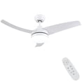 thumbnail image 3 of Wellspeed Modern 42 in. Indoor Matte White Dimmable Ceiling Fan with 3 Blades and Remote Control, 3 of 16