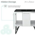 thumbnail image 3 of Annecy 36 in. White Bathroom Vanity With Black Ceramic Sink Top, 3 of 13