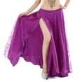 thumbnail image 2 of Belly Dancing Side Pulling Long Satin Skirt Lady Belly Dance Skirts Women Belly Dance Skirt Professional 96cm, 2 of 6