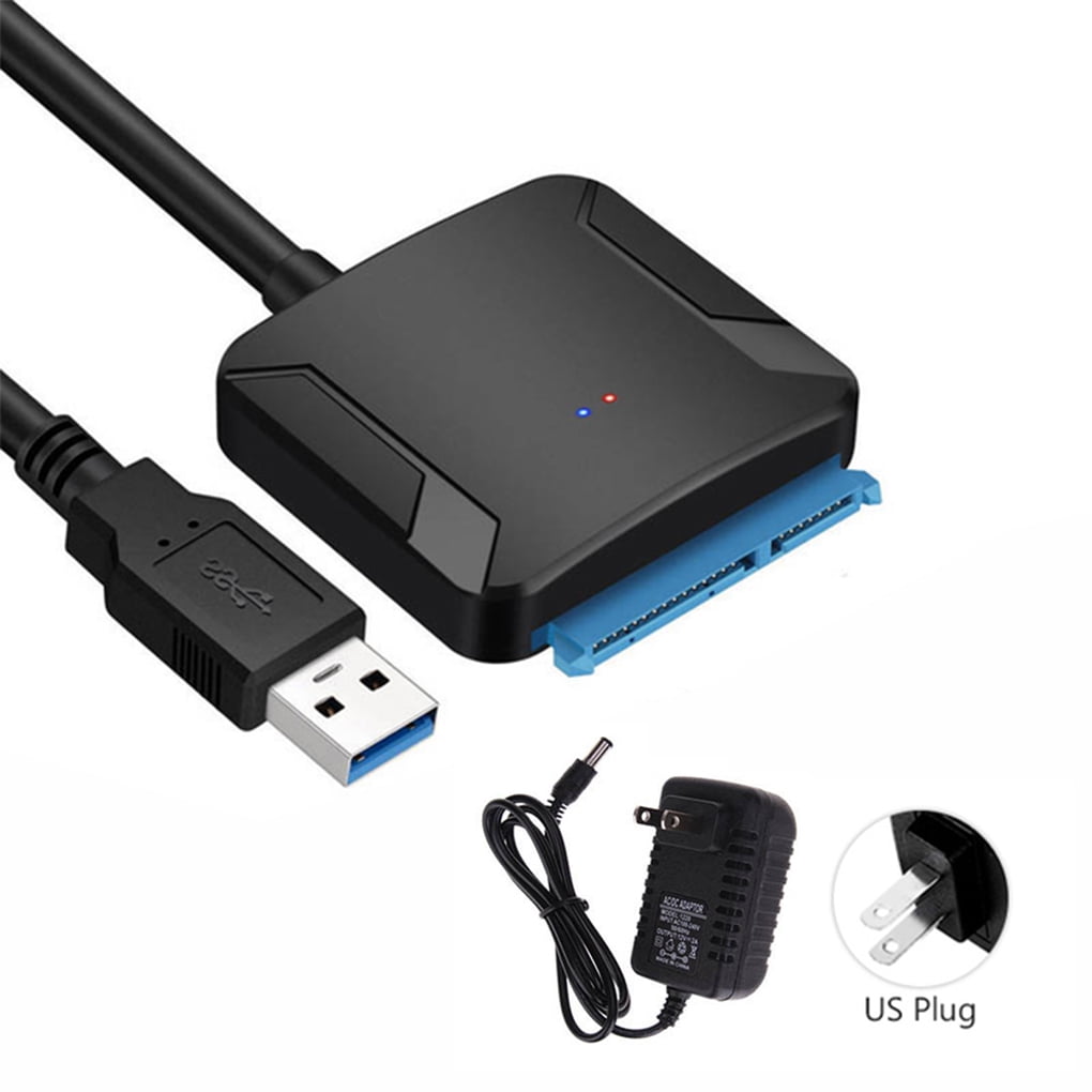 USB 3\.0 SATA Converter Cable Portable USB3\.0 Hard Drive Converter with Power Adapter For 2\.5/3\.5 inch HDD SSD - Walmart.com