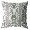 thumbnail image 1 of Bird Maze Suede Blown and Closed Pillow White, 1 of 4