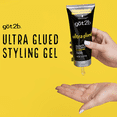 thumbnail image 3 of Got2B Glued Styling Spiking Hair Gel resistente al agua y Got2B Ultra Glued Invincible Styling Gel de fijación fuerte para cejas y bordes 1.25 oz, 3 of 4