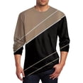 thumbnail image 1 of Men's T Shirt O-Neck Clothing Apparel Outdoor Long Sleeve Print Fashion Designer Vintage3XL, 1 of 4