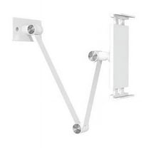 Kitchen Tablet Wall Mount Arm Foldable Adjustable 4.7-12.9 Inch Tablet Mobile Phone Holder White