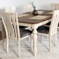 thumbnail image 4 of Arch Weathered Oak Dining Set, Table with Extension Leaf and Six Chairs, 4 of 12