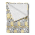 thumbnail image 2 of Yellow Flower Soft Flannel Fleece Throw Blanket, Abstract Geometric 60's Pattern in Modern Design Pastel Colors, Cozy Plush for Indoor and Outdoor Use, 60" x 80", Pale Yellow Pale Grey, by Ambesonne, 2 of 5