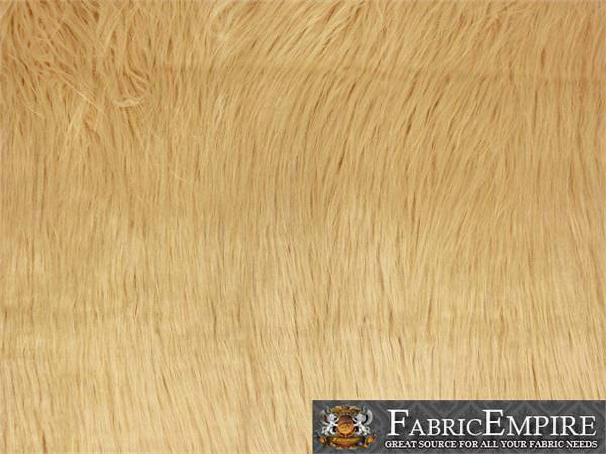 Faux Fur Fabric Long Pile Gorilla CAMEL / 60" Wide / Sold by the yard