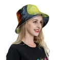 thumbnail image 6 of Zufioo Tennis Ball In Fire And Water Waterproof Reflective Holographic Bucket Hat,Men and Women Night Reflective Hat,Rave Festival Boonie Cap, 6 of 6