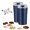 Blue, variant on Multi-Grain Blending & Powdering Machine, Household Superfine Grinder, with Stainless Steel Blade, One Touch Operation, for Bean Spices Herb and Tea & Multi-grain Blending
