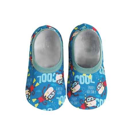 

Baby Kids Boys Girls Animal Prints Cartoon The Floor Socks Barefoot Aqua Socks Non-Slip Shoes M M