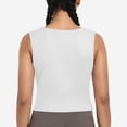 thumbnail image 4 of ZQUUVOU Tank Top For Women Sleeveless Round-Neck Comfy Solid Color Casual Tops (White,S), 4 of 5