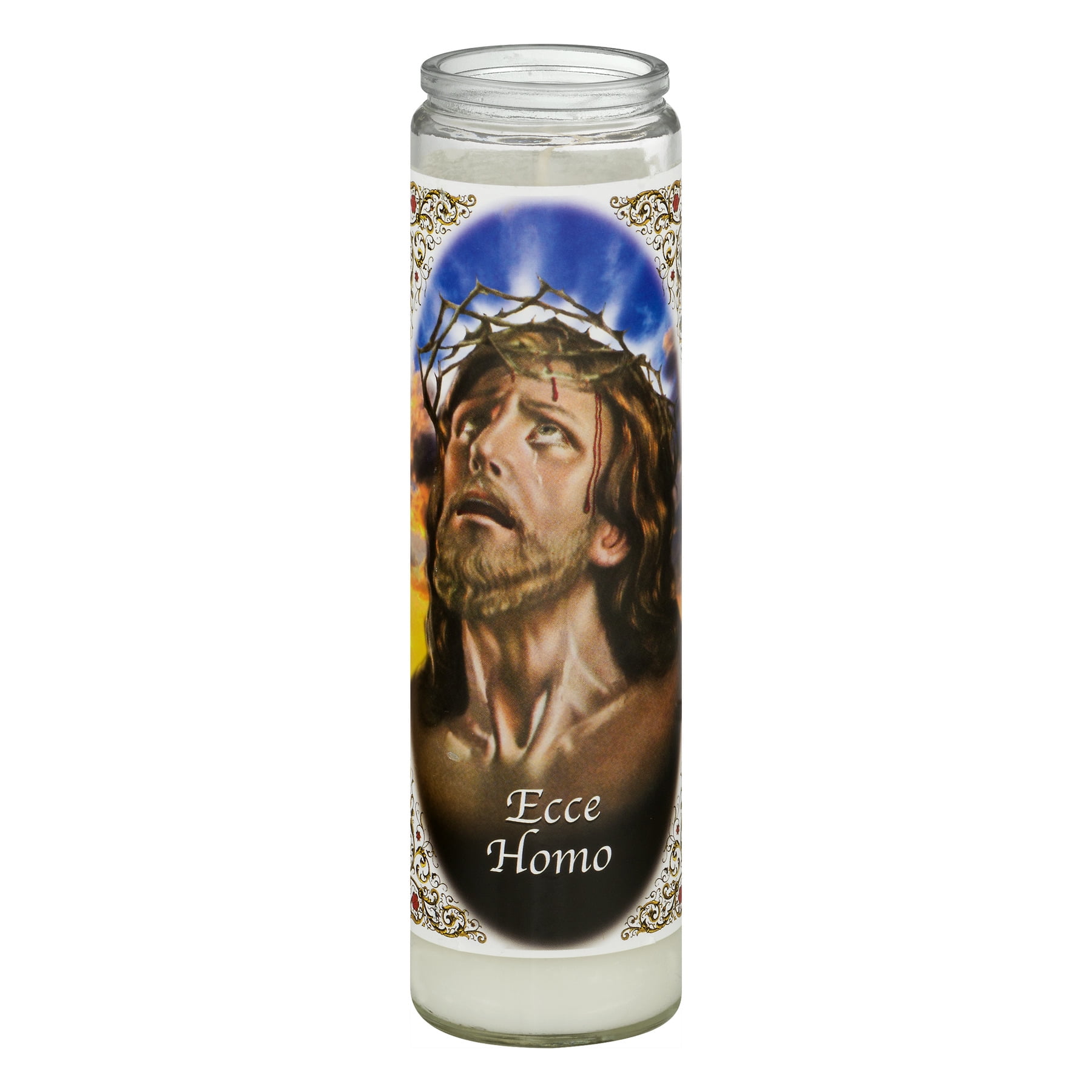 Bright Glow 10 Ounce White Ecce Homo Gran Poder Scented Candle