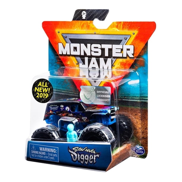 Vehículo Monster Jam Escala 1:64 Son Uva Digger