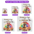 thumbnail image 5 of Wagging Tail Belgian Malinois Celebrates Rainbow Pride Month LGBT LGBTQ+ Cutout Transfer Sticker Sheepdog Dog Lover Gifts Transparent Decal Art Decor - 01003, 5 of 5
