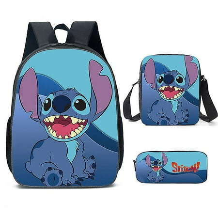 Lilo & Stitch Stitch Backpack School Bag Three-piece Set | Walmart Canada