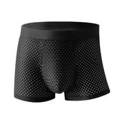 Mens Ball Pouch Underwear Boxers Briefs High Rise Jockstrap Bulge Enhancement Wicking Breathable Comfortable Cool Athletic Supporters for Men Oversized Size