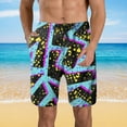 thumbnail image 2 of ZHUASHUM Swim Trunks Men High Waist Swim Shorts Retro Quick Dry Novelty Party Shorts Mesh Lined Swimwear Shorts, 2 of 9