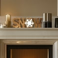 thumbnail image 4 of Decozen Home Decor Handmade Wooden Sculpture in SNOW Sign Letters Acacia Wood, Christmas Snowflakes, 4 of 9