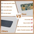 thumbnail image 4 of Gold Pineapple Stair Treads Non Slip for Steps Monstera Leaves Tropical Botanical Brown Wood Striped 4 Pcs Reusable Adhesive Stair Runner Mats for Dogs Elders Carpet Treads Rugs for Staircase 8x30 In, 4 of 9