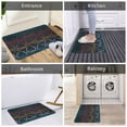 thumbnail image 5 of Sikiie Cartoon Sharks Print Flannel Anti-slip Floor Mat 16x24in, Thickened Dustproof Entrance Door Mat Floor Mat for Kitchen, Bathroom, Laundry Room, 5 of 7