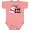 thumbnail image 3 of Inktastic My Uncle Loves Me Lots and Lots Cute Elephant Boys or Girls Baby Bodysuit, 3 of 5