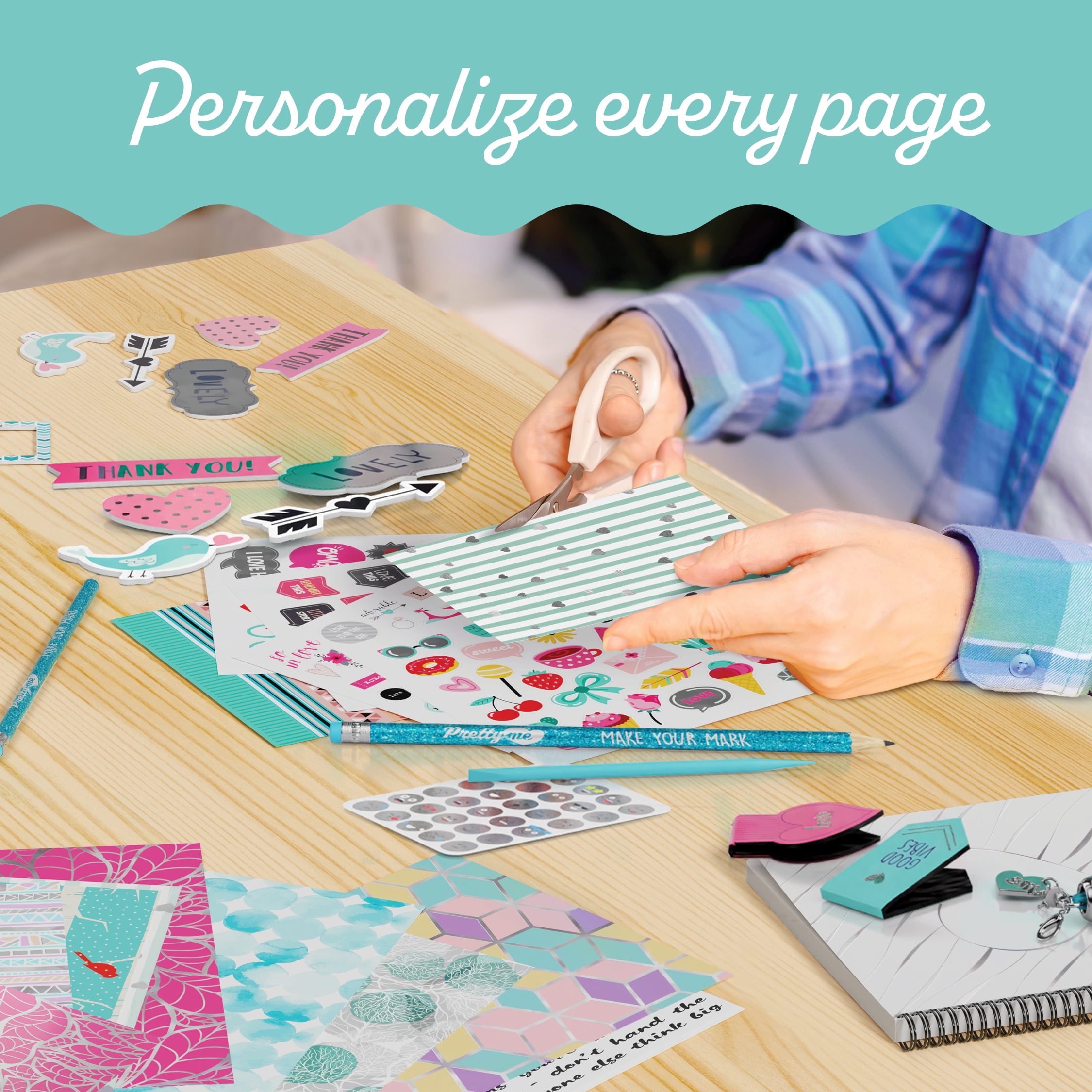 DIY Journal Kit – Birthday Gift for Girls Ages 8-14 – Tweens & Teen - Scrapbook & Diary Set