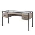thumbnail image 3 of Manor Park 64" Storage Desk & Hutch with Keyboard Drawer- Birch, 3 of 8