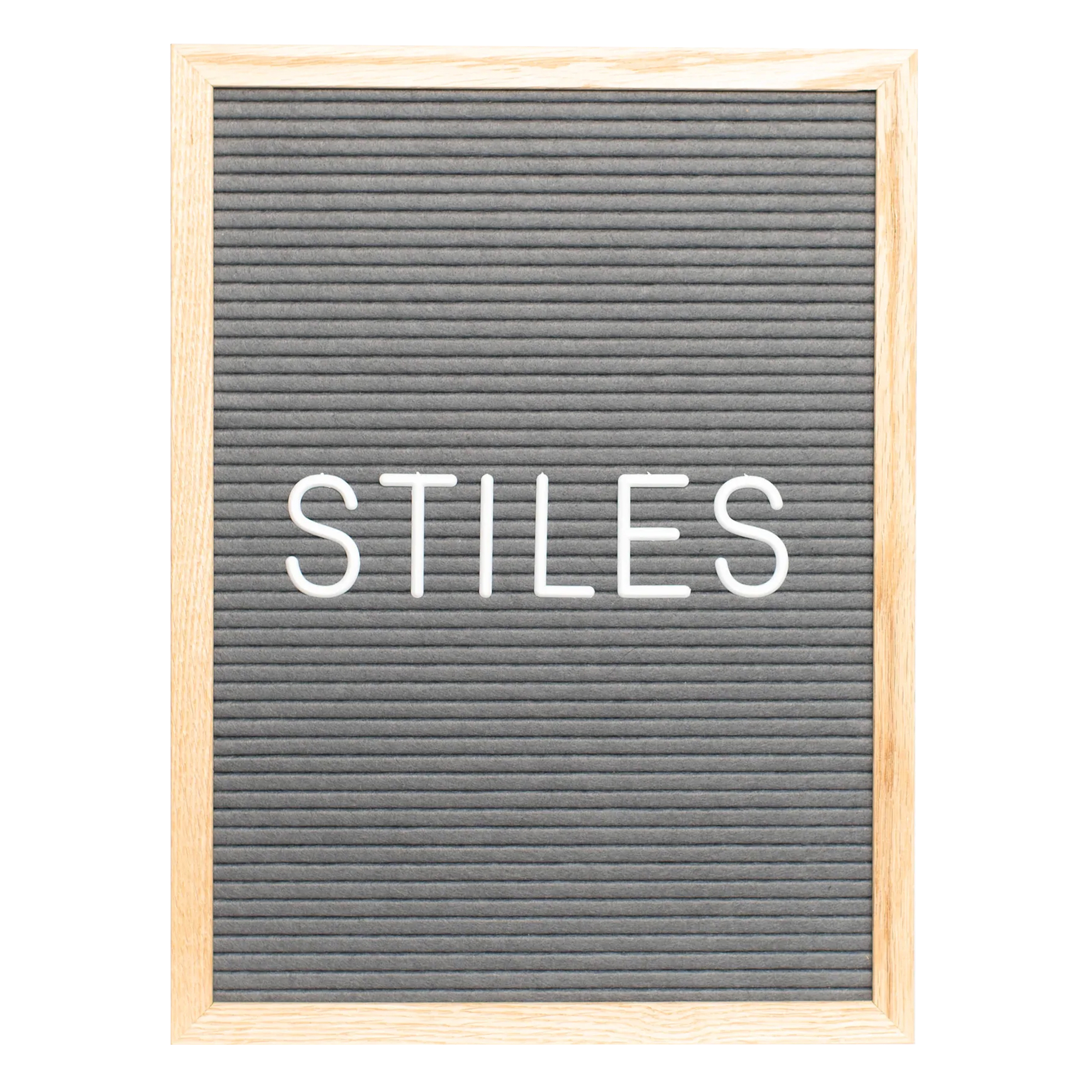 Stiles 100 5cm Standard Letter Set for Letter Boards, Changeable Wooden