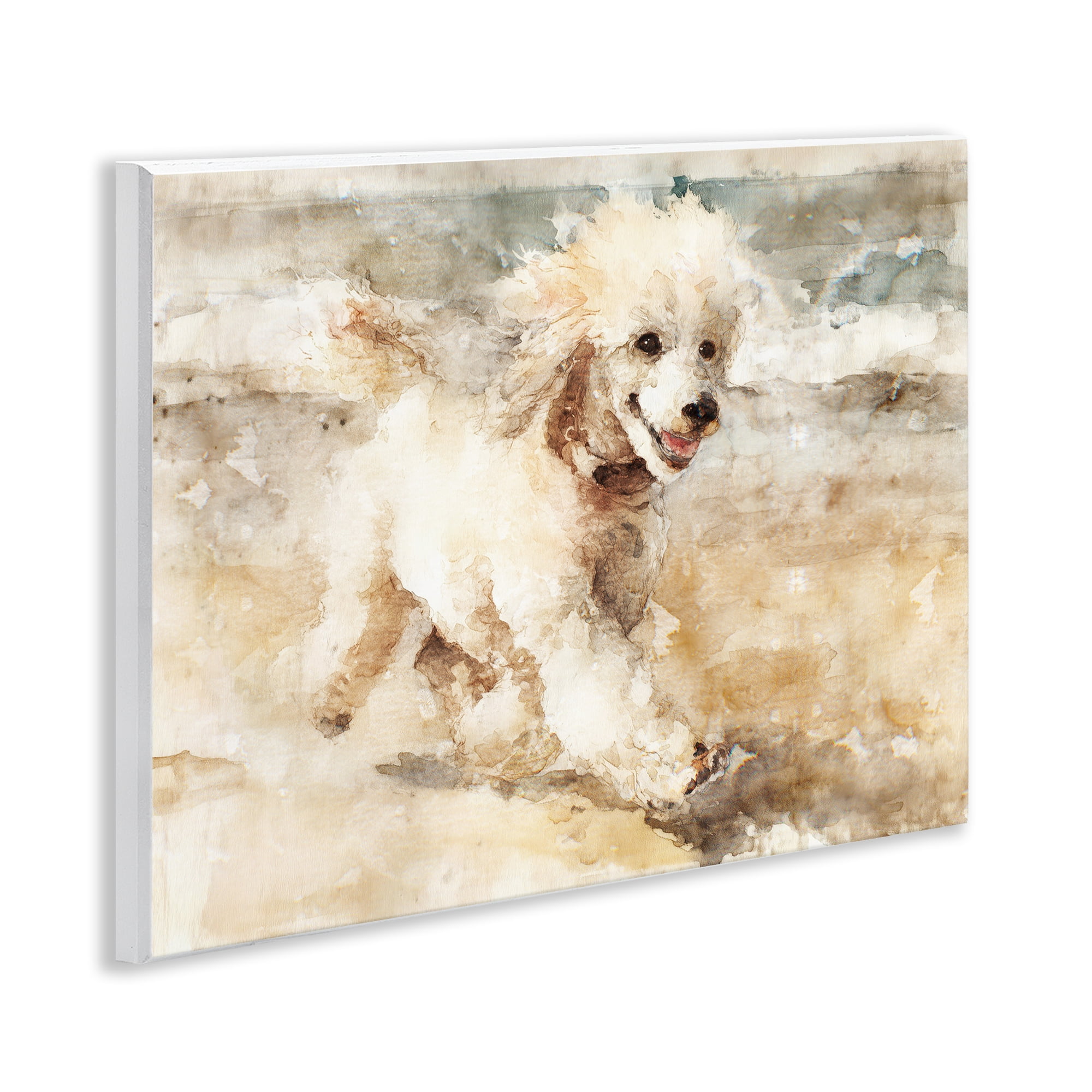 Stupell Industries Coastal Breeze & Poodle Wall Plaque Art, design by Svetlana Aleynikova
