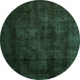 thumbnail image 1 of Ahgly Company Machine Washable Indoor Round Persian Turquoise Blue Traditional Area Rugs, 8' Round, 1 of 4