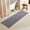 Grey, variant on Cream White Long Bathroom Rugs, Waffle Runner Rug Bathroom Non Slip Washable Super Absorbent Quick Dry Boho Farmhouse Bath Mat, 72"x24" Cream White