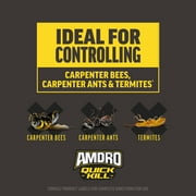 Amdro Quick Kill Carpenter Ant, Bee, Termite Killer Foam 18oz 2 Pack Bundle