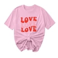 thumbnail image 1 of Camisetas de Manga Corta para Mujeres, Camiseta de Cuello Redondo Impresa de Moda, Primavera Y Verano Casual, 1 of 8
