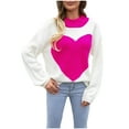 thumbnail image 2 of Dvkptbk Pulls pour Femmes Mode Confortable Impression Manches Longues Col Rond Pull Haut Vêtements en Solde, 2 of 9