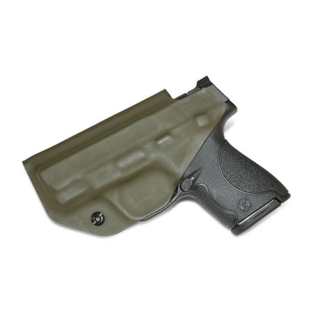 Dark Gum - Concealment Express: Olive Drab (OD) Green KYDEX IWB Gun Holster (Left, S&W J-Frame 442/642)