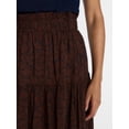 thumbnail image 5 of Time and Tru Women’s Tiered Maxi Skirt, Sizes XS-XXXL, 5 of 6