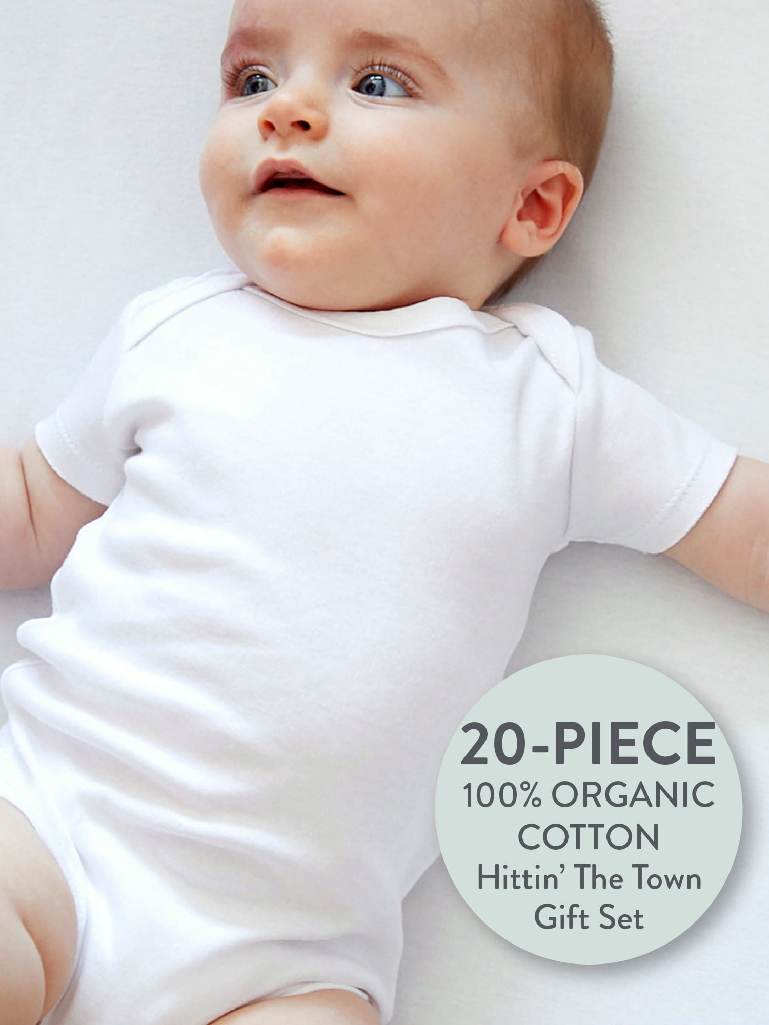 Honest Baby Clothing Baby Boy or Girl Gender Neutral Organic Cotton Hittin the Town Gift Set, 20 Piece (Newborn-6 Months)