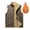Coffee, variant on FAWUUDO Mens Corduroy Vest With Lamb Wool Lining Casual Vintage Double-Sided Sleeveless Jacket Warm Waistcoat Gray