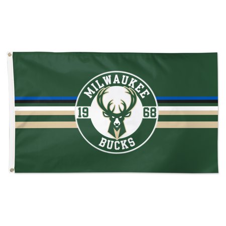 WinCraft Milwaukee Bucks 3 x 5 Applique Flag