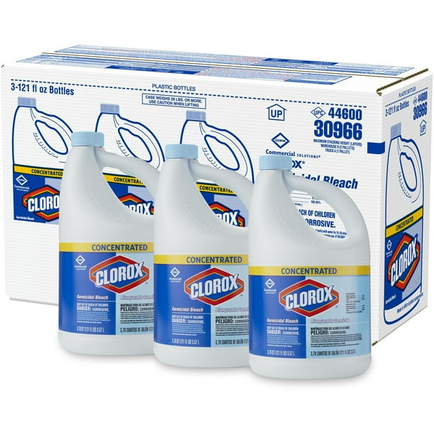 Clorox, CLO30966CT, Commercial Solutions Germicidal Bleach, 3 / Carton, Clear