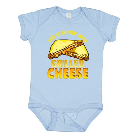 

Inktastic Life is Better with Grilled Cheese Gift Baby Boy or Baby Girl Bodysuit